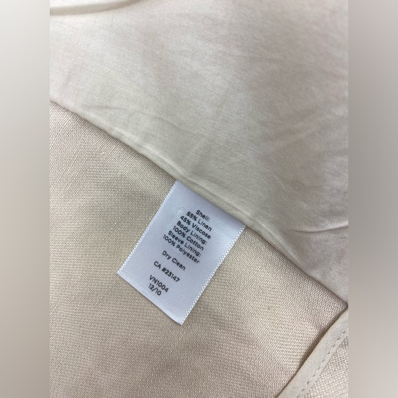 Talbots khaki linen blend blazer - Picture 3 of 5